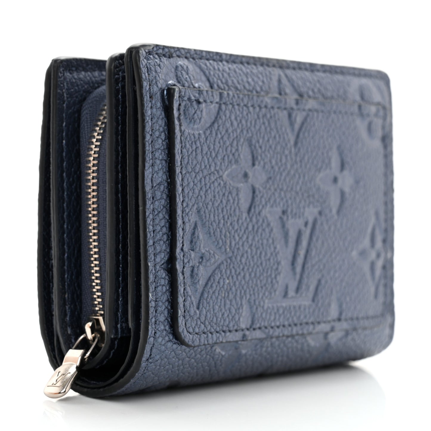 Metallic Empreinte Clea Wallet Navy Nacre