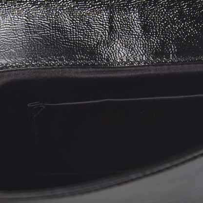 Saint Laurent Textured Patent Monogram Small Belle De Jour Clutch Black 10 of 11
