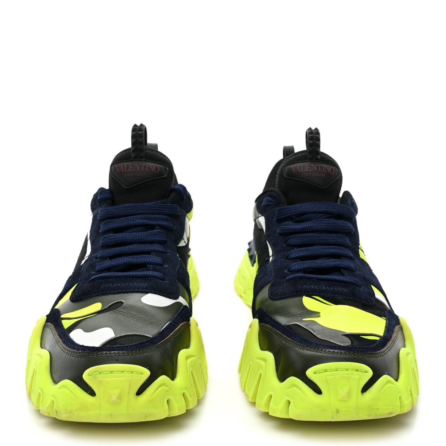 Suede Nappa Camouflage Mens Rockrunner Plus Sneakers 45 Black Lime
