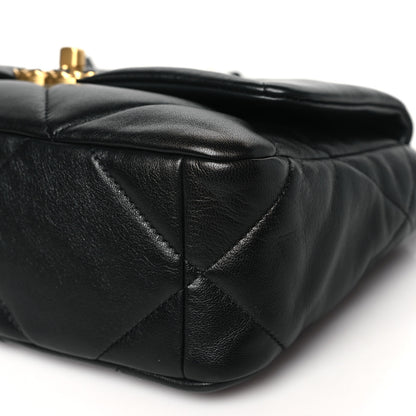 Chanel Lambskin Quilted Medium Chanel 19 Flap Black 10 of 10