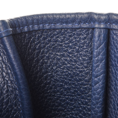 Hermes Taurillon Clemence Victoria II Cabas 32 Bleu Abysse 7 of 8