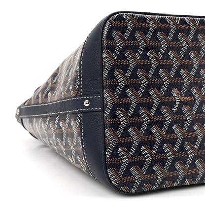 Goyard Goyardine Petit Flot Bucket Bag PM Navy 8 of 9