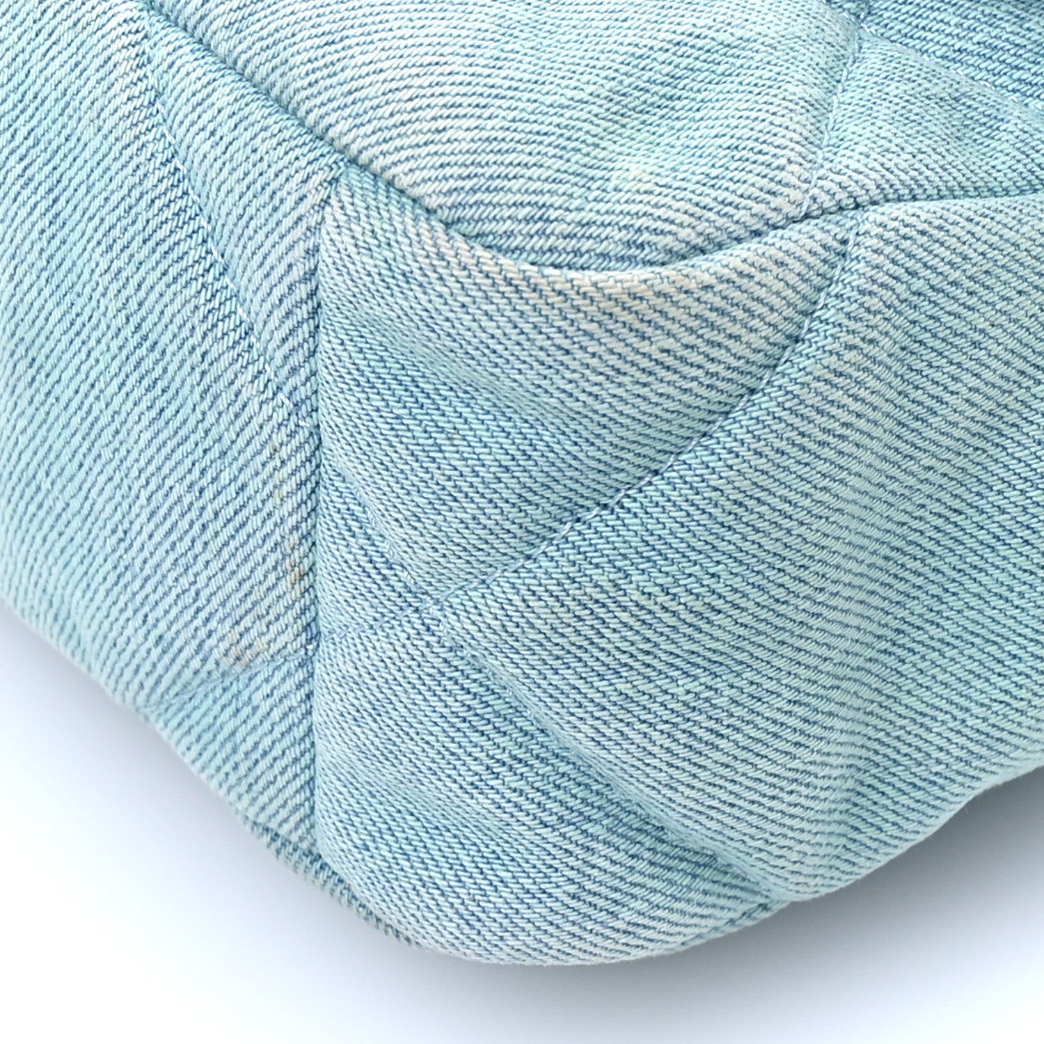 Chanel Denim Quilted Medium Chanel 19 Flap Neon Blue 10 of 11