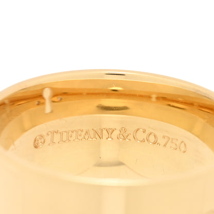 Tiffany 18K Yellow Gold Diamond Locks Ring 57 8 4 of 5