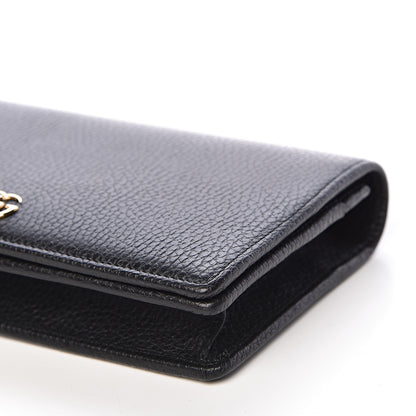 Gucci Calfskin Mini GG Marmont Chain Wallet Black 8 of 10