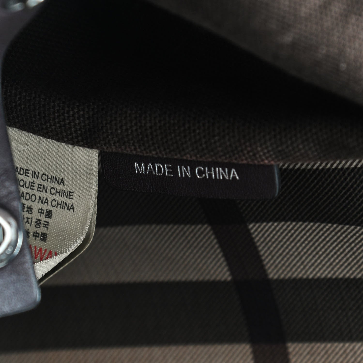 Burberry Smoked Check Small Canterbury Tote Anthracite 7 of 11