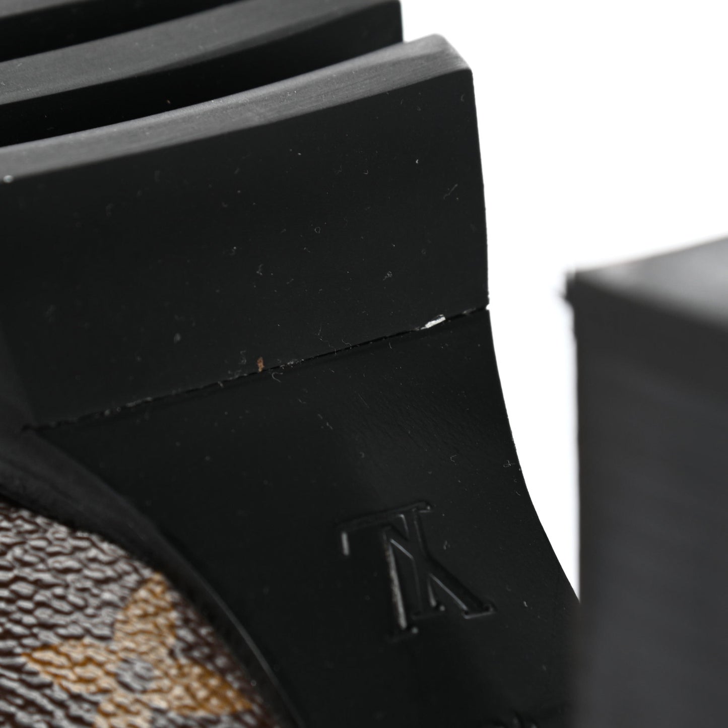 Patent Calfskin Monogram Star Trail Ankle Boots 40 Black