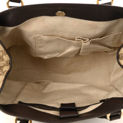 Gucci Monogram Web Medium Dressage Tote Brown 5 of 12