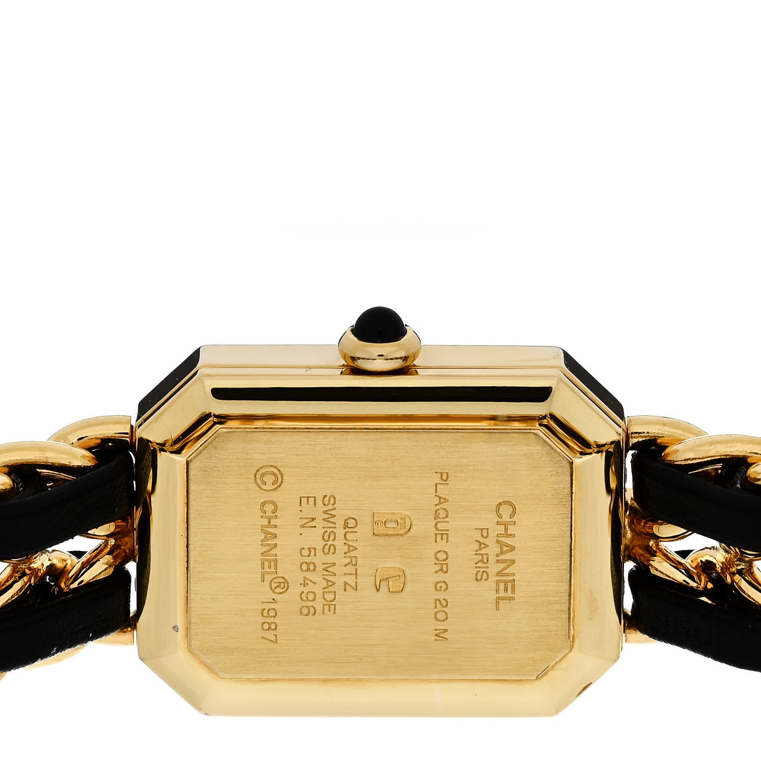 Chanel Stainless Steel Lambskin 20mm Chain Premiere Quartz Watch