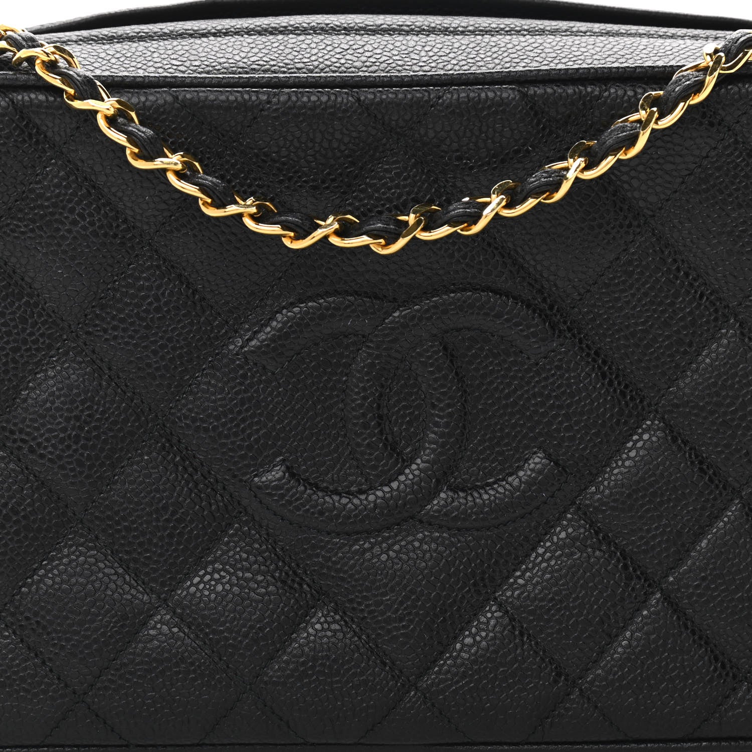 Chanel Caviar Quilted CC Camera Case Black 8 of 11