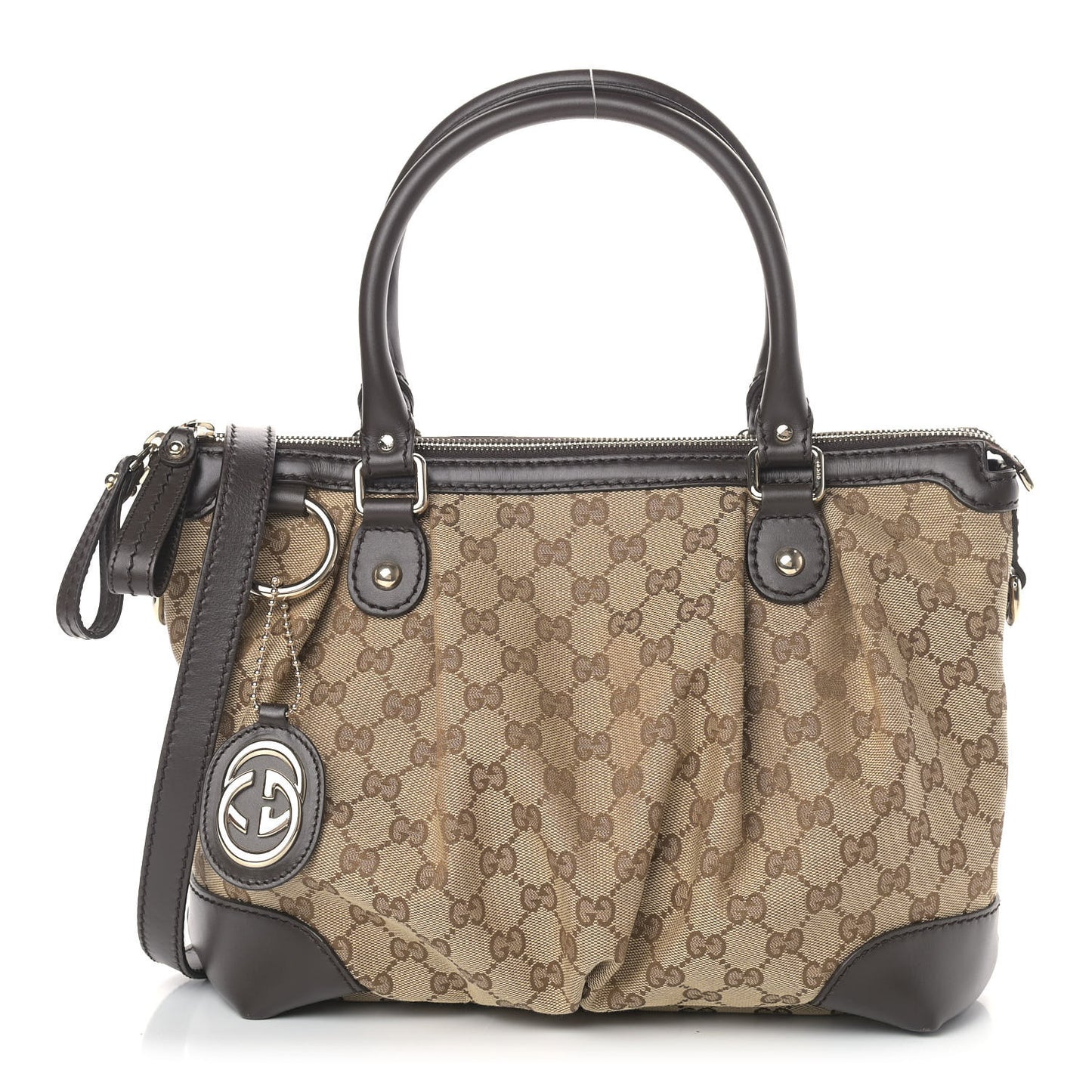 Monogram Medium Sukey Top Handle Dark Brown