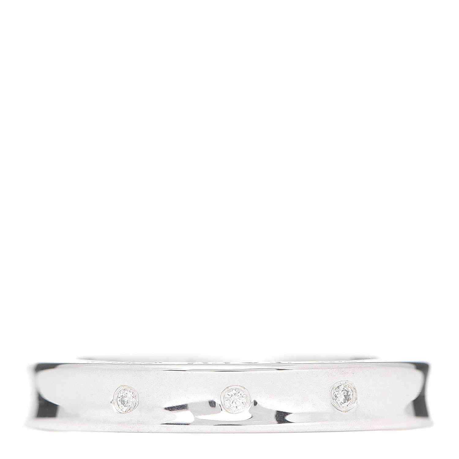 Tiffany Sterling Silver 3 Diamond 1837 Ring 50 5.5 1 of 6