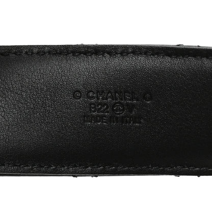 Chanel Calfskin Quilted CC Chain Belt 80 32 Black 3 of 6