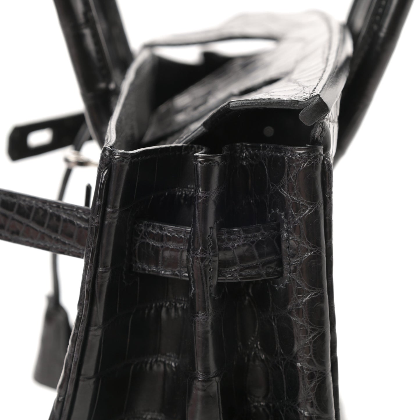 Matte Niloticus Crocodile Birkin 30 Black