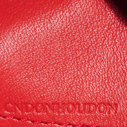 Burberry Haymarket Check Small Peyton Crossbody Clutch Bag Coral Red 14 of 14
