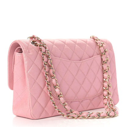 Chanel Iridescent Caviar Quilted Medium Double Flap Rose Pink 3 of 11