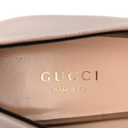 Gucci Malaga Kid Pearly GG Marmont Fringe 50mm Loafer Pumps 38.5 Porcelain Rose 7 of 8