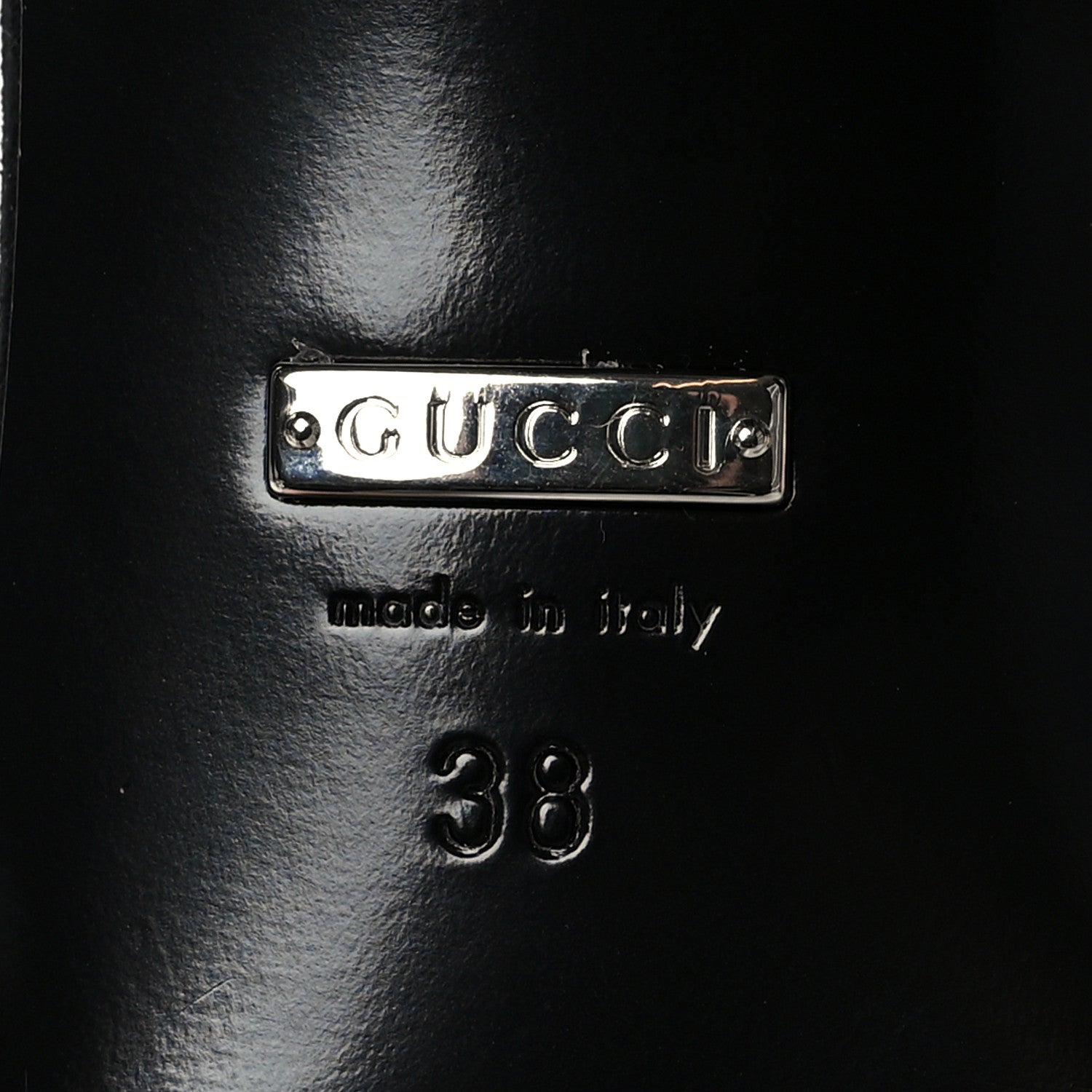 Gucci Crystal Kid Scamosciato Square G 35mm Slingback Pumps 38 Black 7 of 7