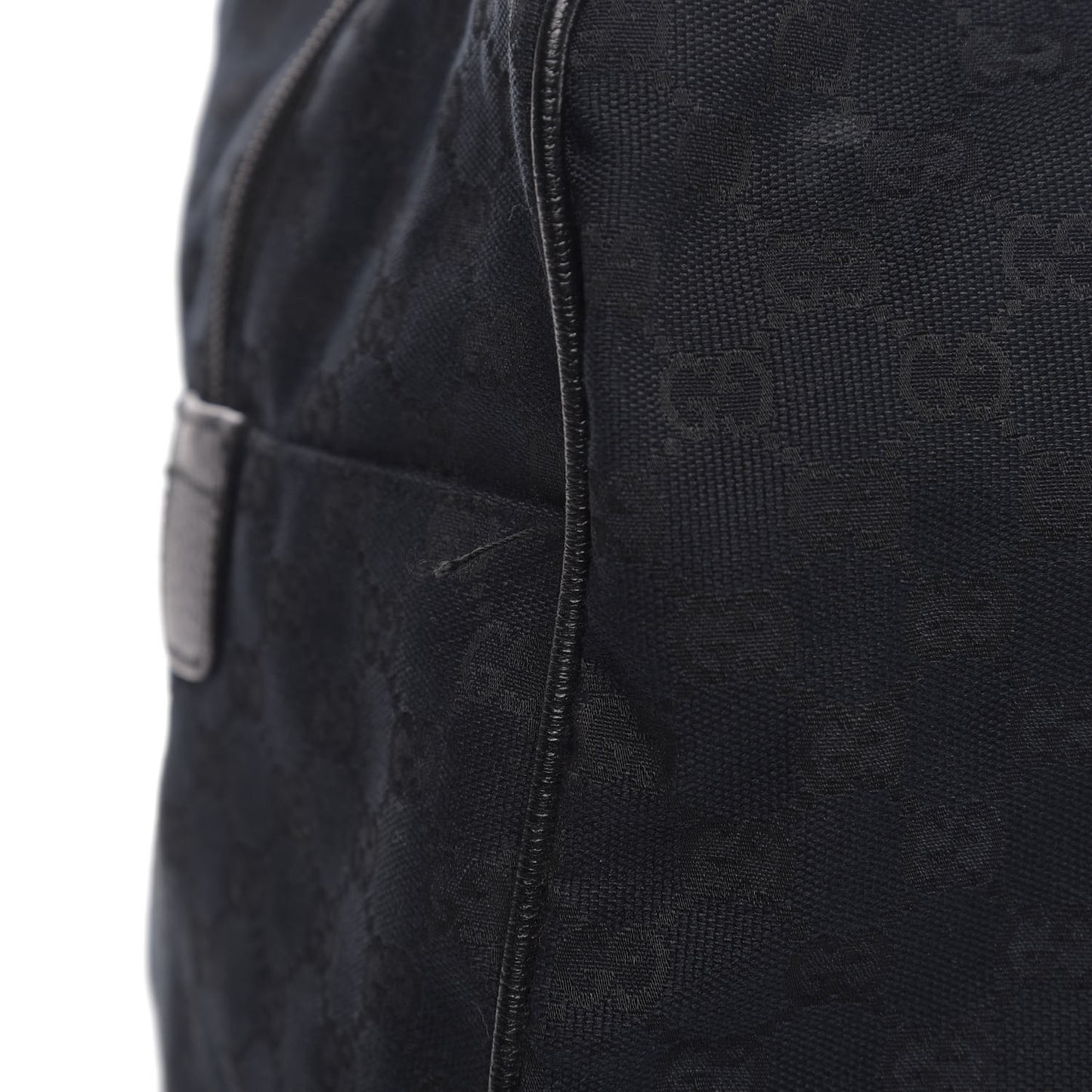GG Monogram Web Medium Collapsible Carry On Duffle Black