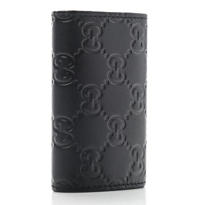 Gucci Guccissima 6 Key Holder Case Black 2 of 7