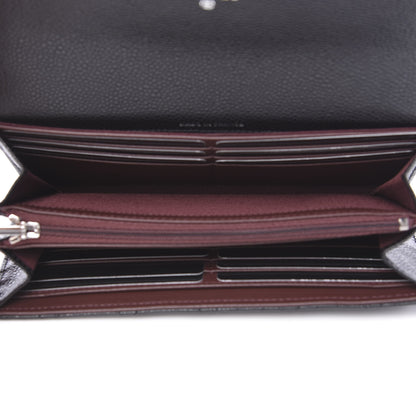Chanel Caviar Quilted Large Gusset Flap Wallet Black 4 of 8