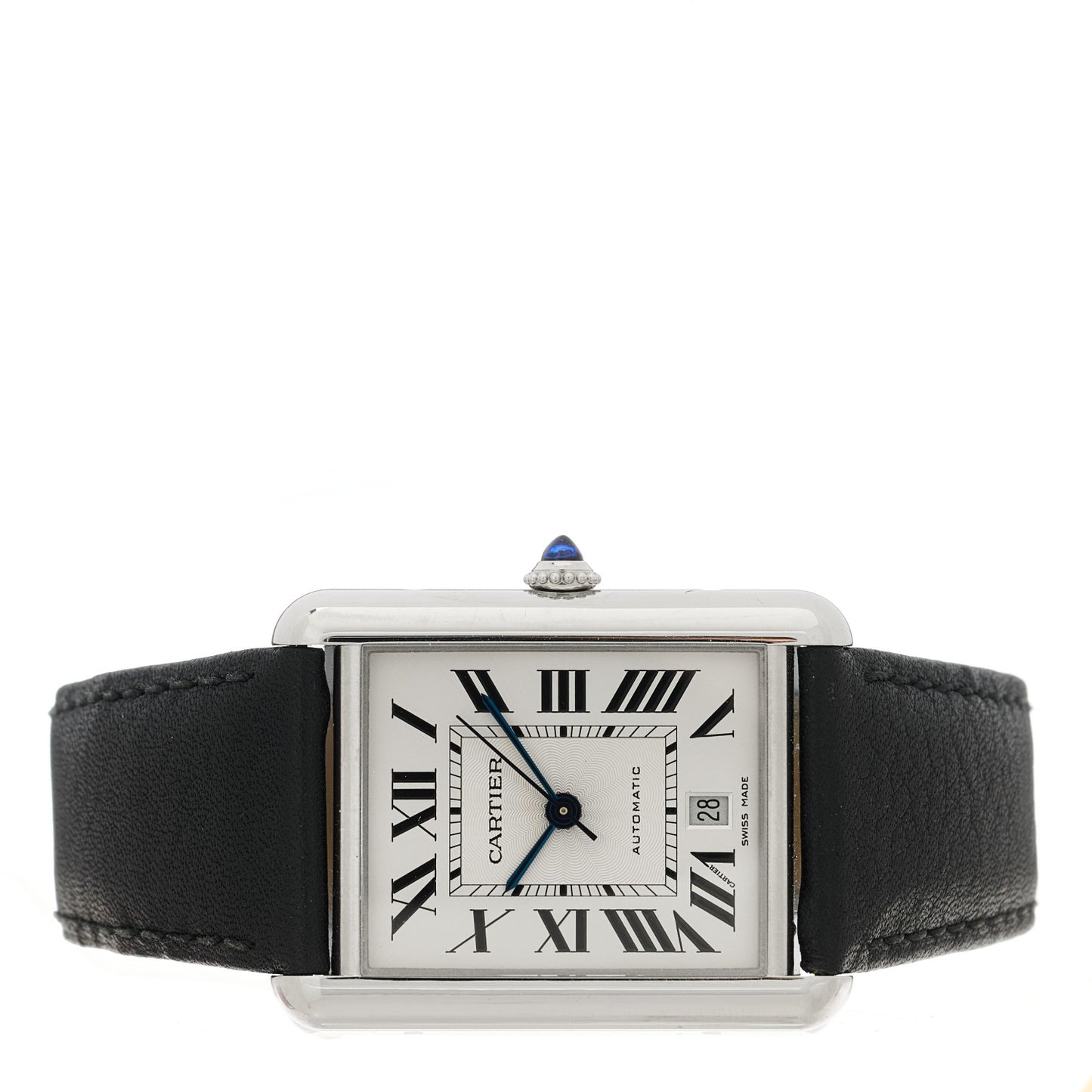 Stainless Steel Calfskin 31mm Tank Solo Automatic Watch