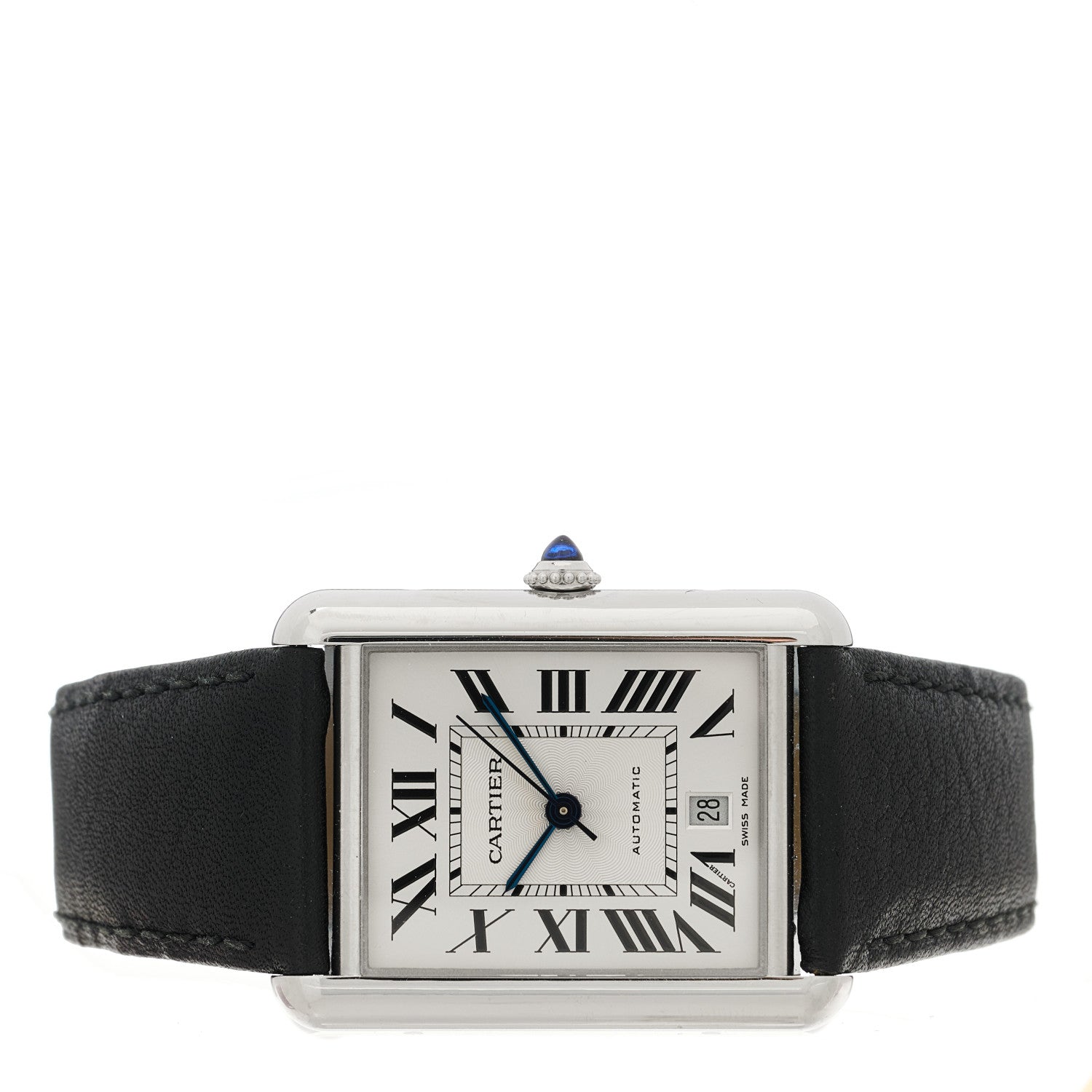 Cartier Stainless Steel Calfskin 31mm Tank Solo Automatic Watch 2 of 5
