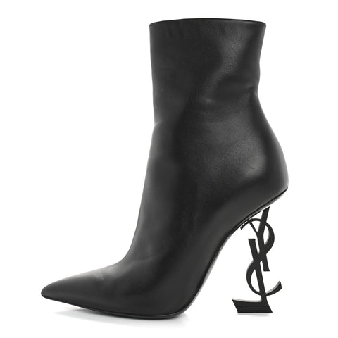 Calfskin Opyum Ankle Boots 36.5 Black