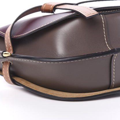 Loewe Calfskin Small Gate Crossbody Bag Oxblood Tan 8 of 9