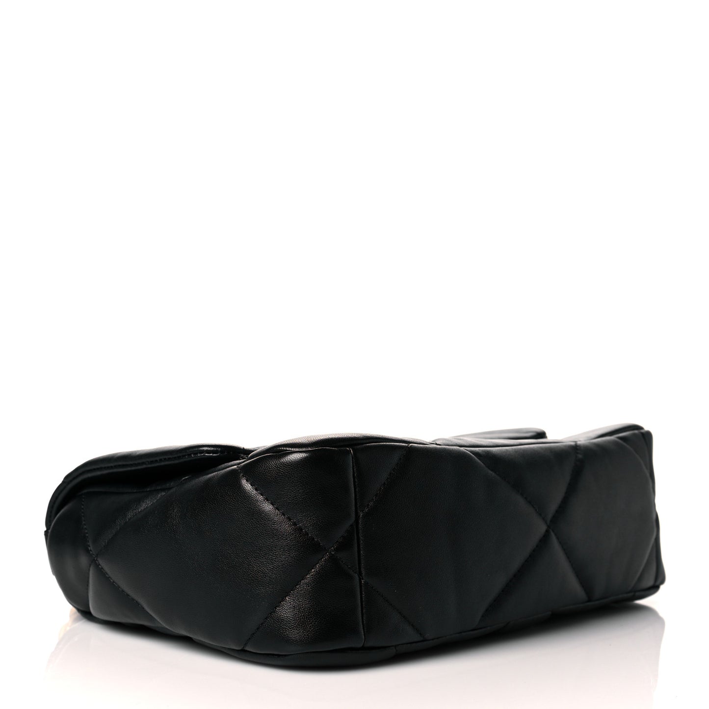 Lambskin Quilted Medium Chanel 19 Flap Black