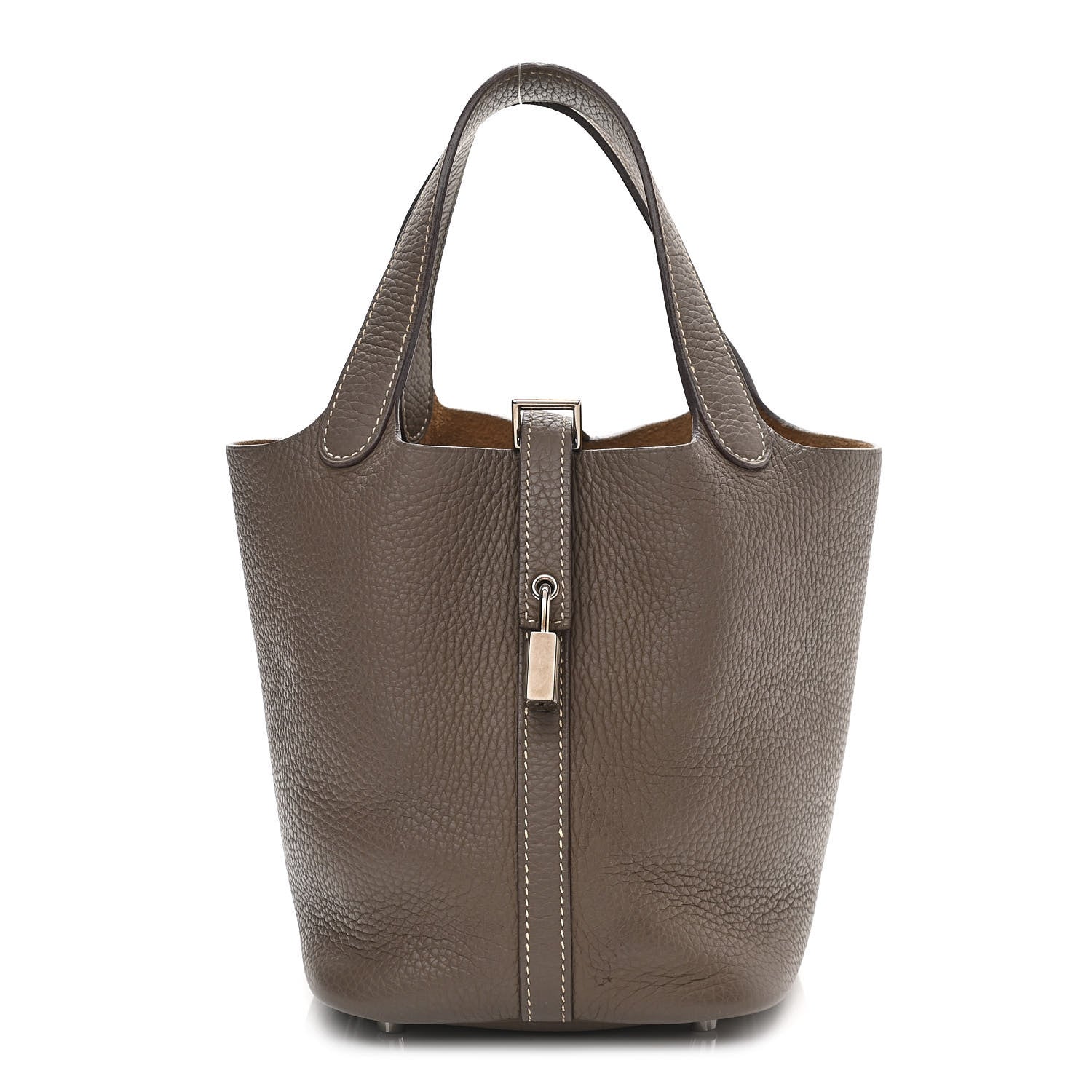 Hermes Taurillon Clemence Picotin Lock 18 PM Etoupe 1 of 12