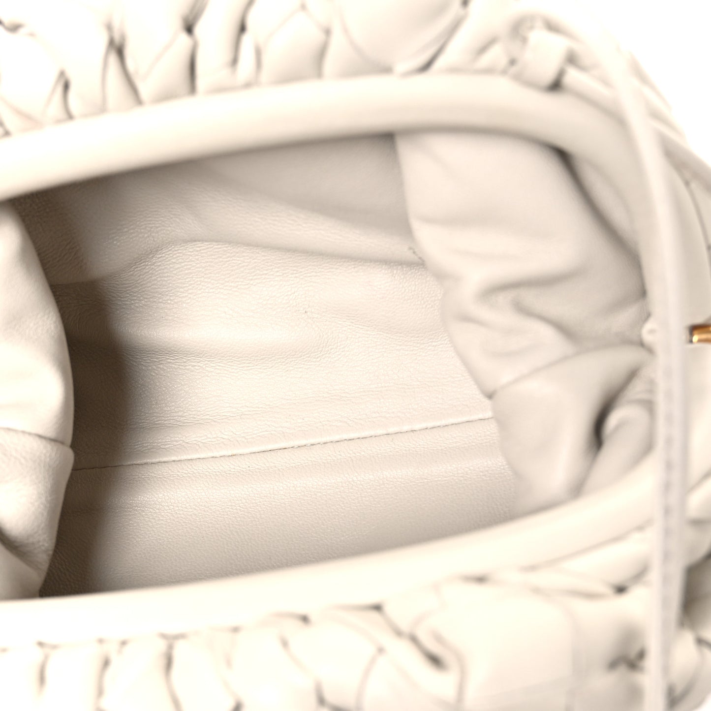 Nappa Intrecciato The Mini Pouch Chalk