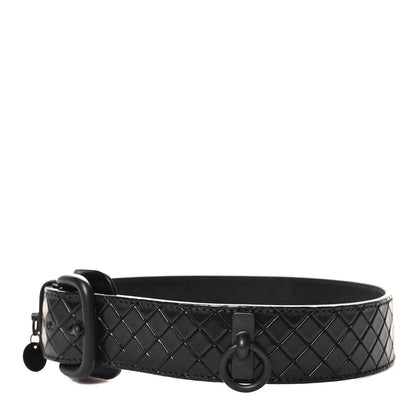 Bottega Veneta Nappa Intrecciato Dog Collar Black 1 of 6