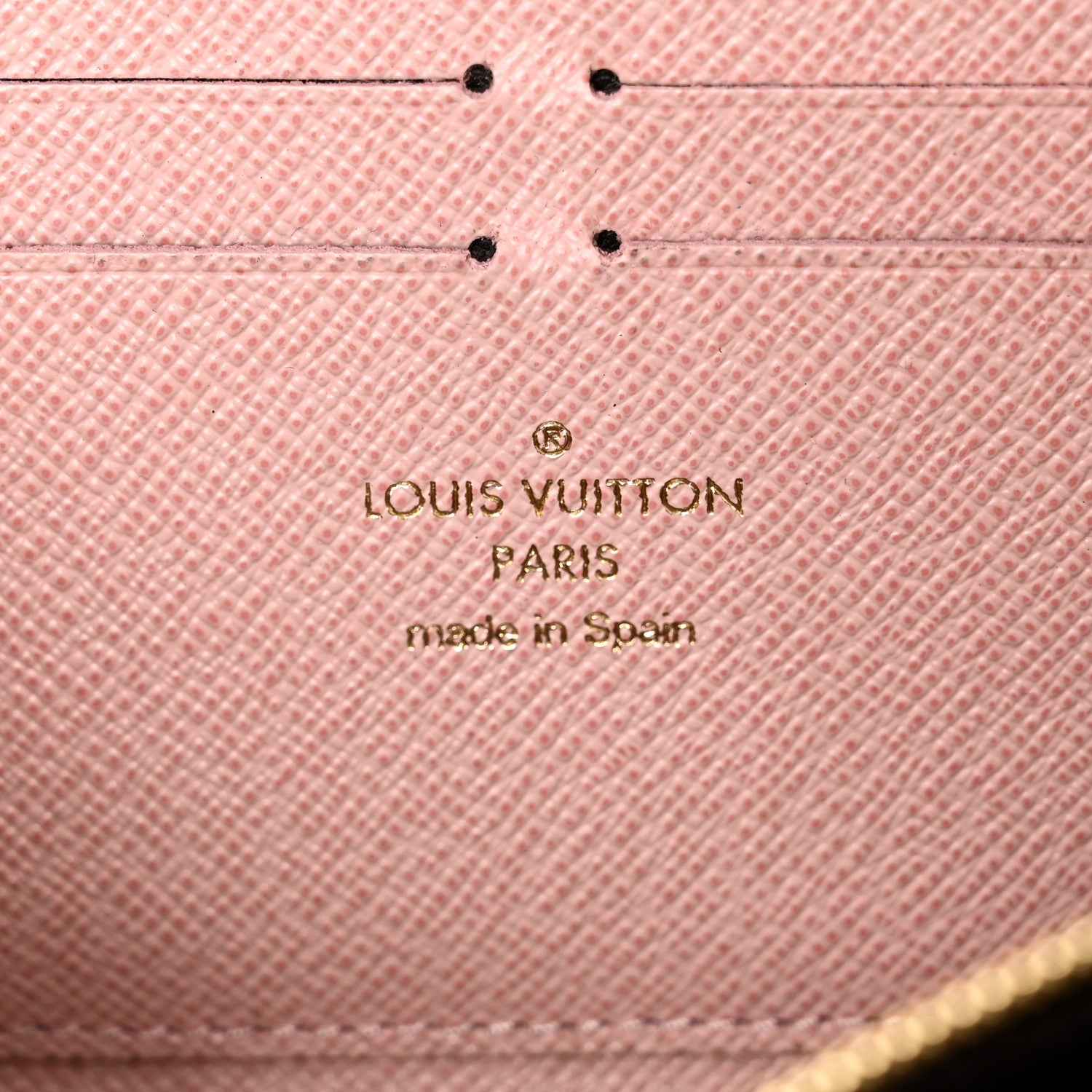 Louis Vuitton Damier Ebene Clemence Wallet Rose Ballerine 6 of 8