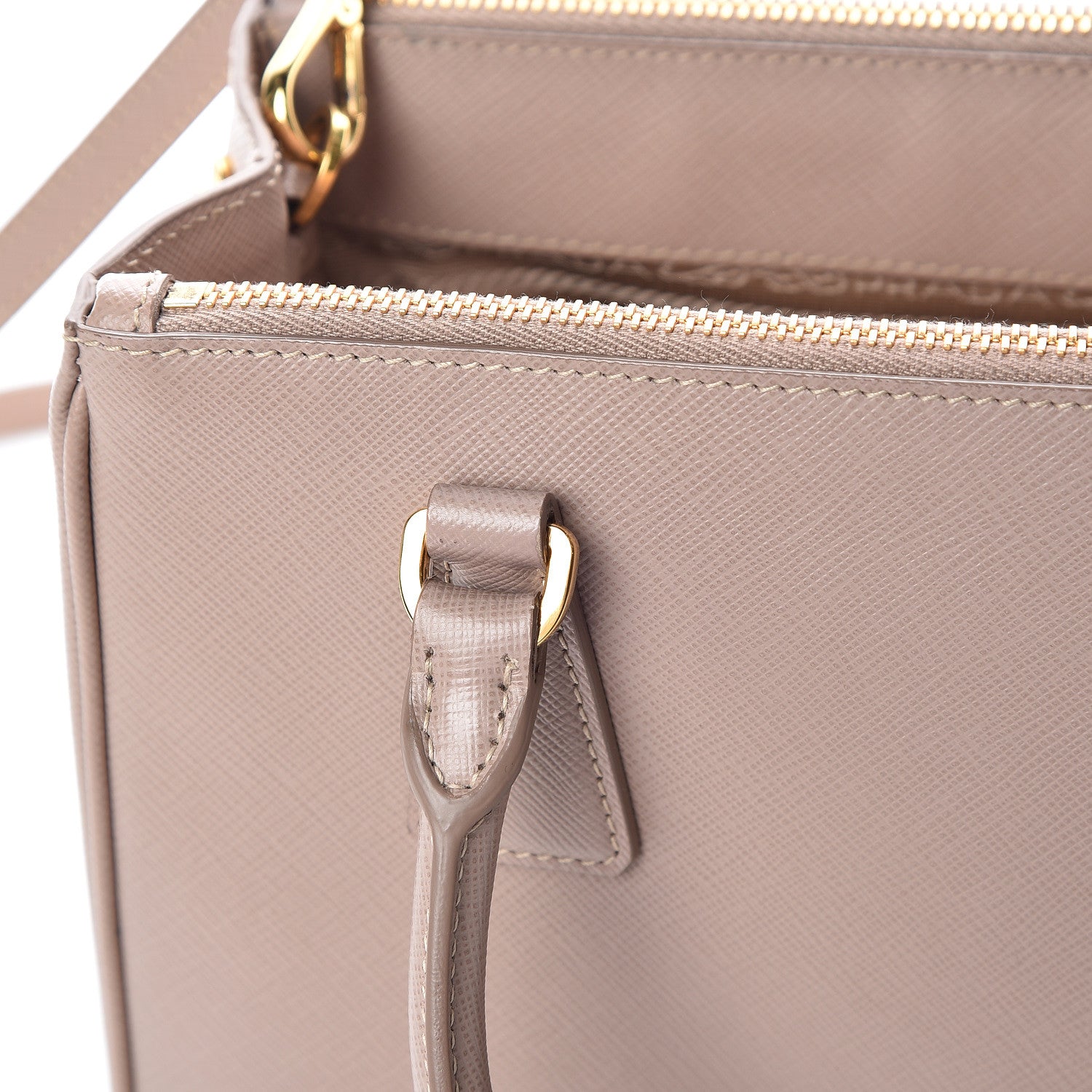 Prada Saffiano Mini Galleria Double Zip Tote Cammeo 15 of 17