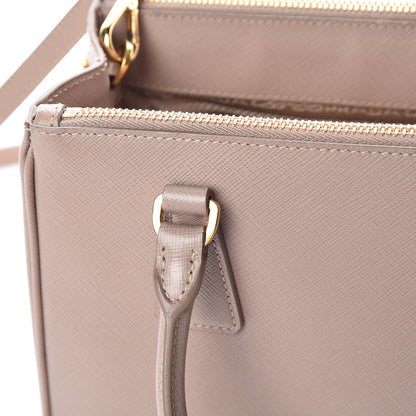 Prada Saffiano Mini Galleria Double Zip Tote Cammeo 15 of 17