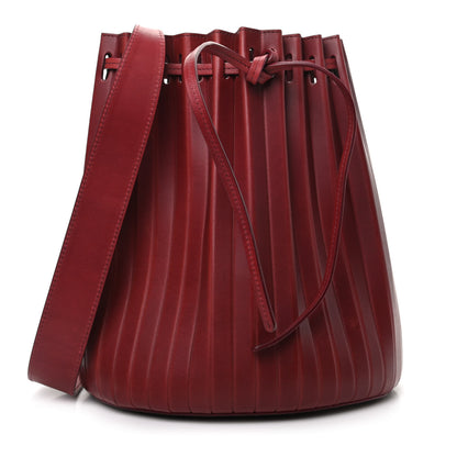 Mansur Gavriel Vegetable Tanned Calfskin Pleated Bucket Bag Borbo 1 of 8