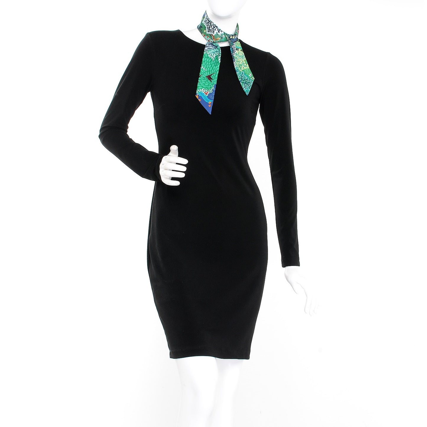 Silk Dans un Jardin Anglais Twilly Marine Vert Rouge