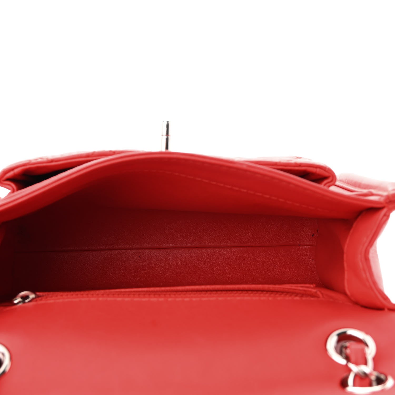 Chanel Lambskin Quilted Small Geometric Flap Red 5 of 11