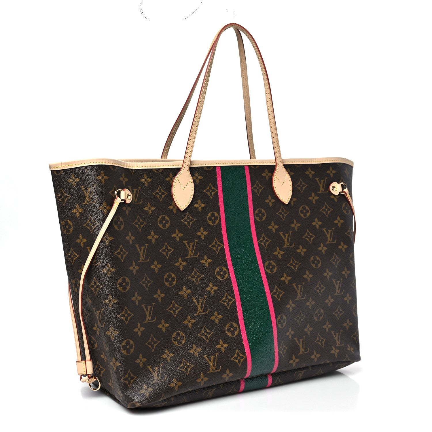 Louis Vuitton Monogram My LV Heritage Neverfull GM Vert Anglais Fuchsia 4 of 11