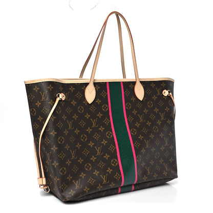 Louis Vuitton Monogram My LV Heritage Neverfull GM Vert Anglais Fuchsia 4 of 11