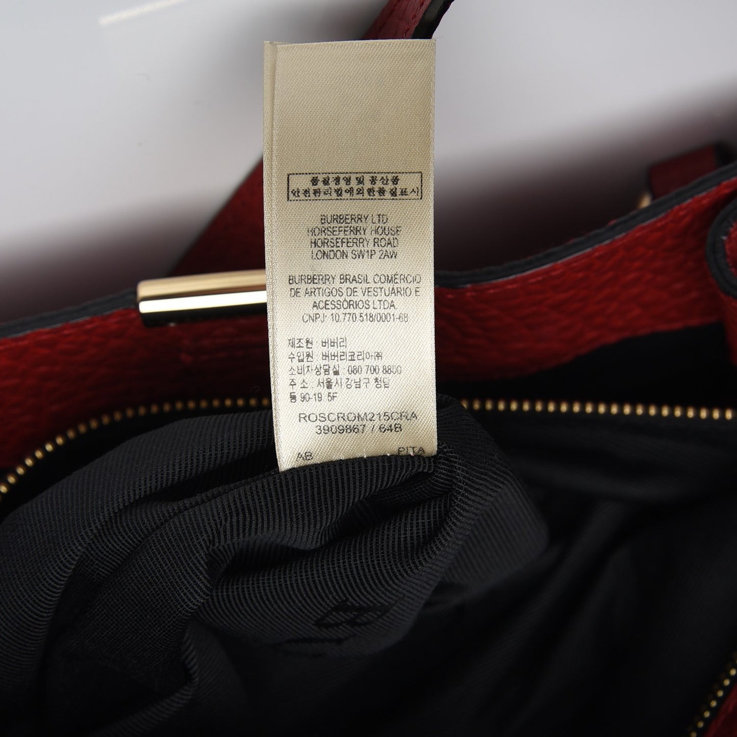 Heritage Grain Medium Woodbury Tote Military Red