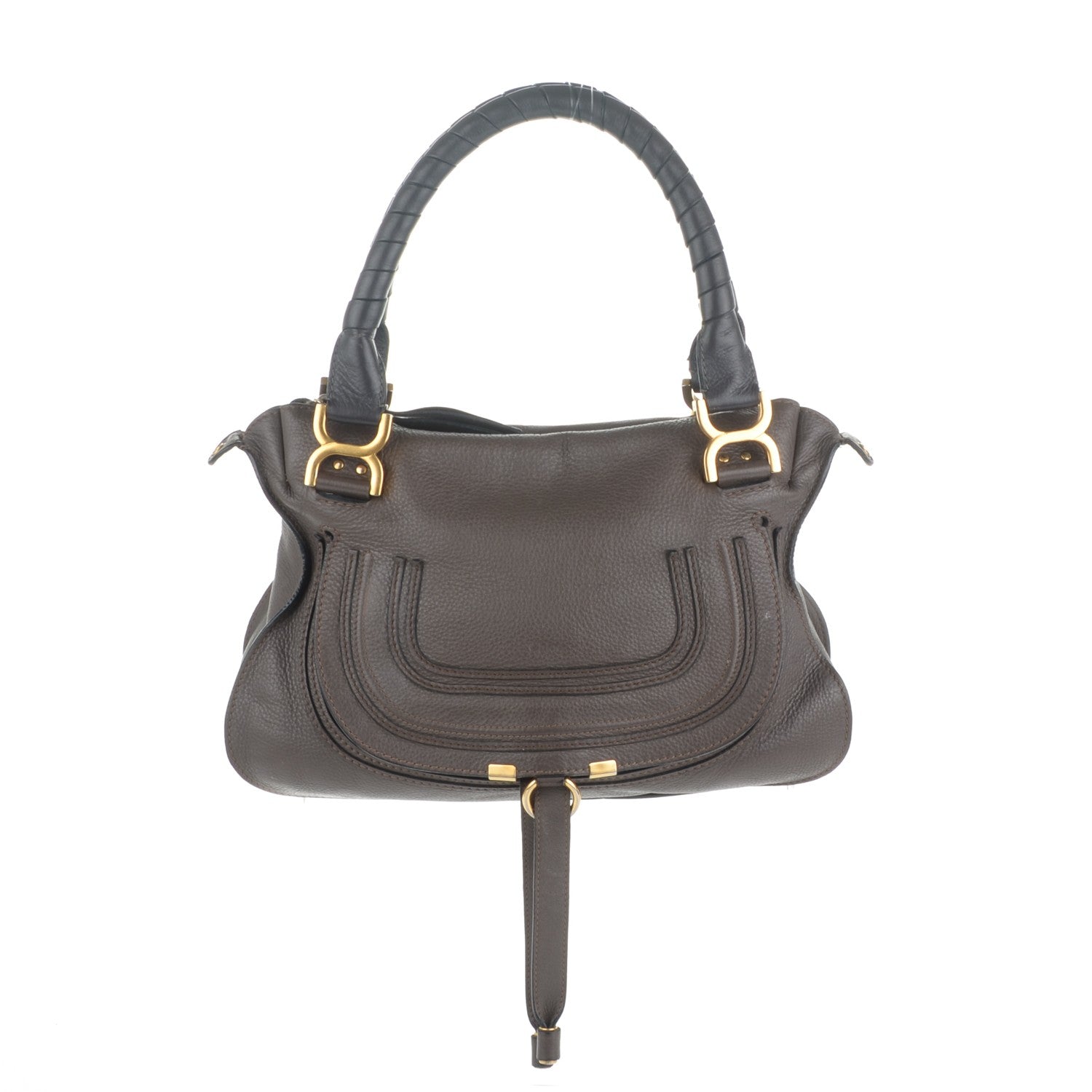 Chloe Calfskin Small Marcie Satchel Ash 1 of 9