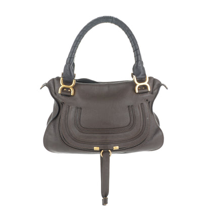 Chloe Calfskin Small Marcie Satchel Ash 1 of 9