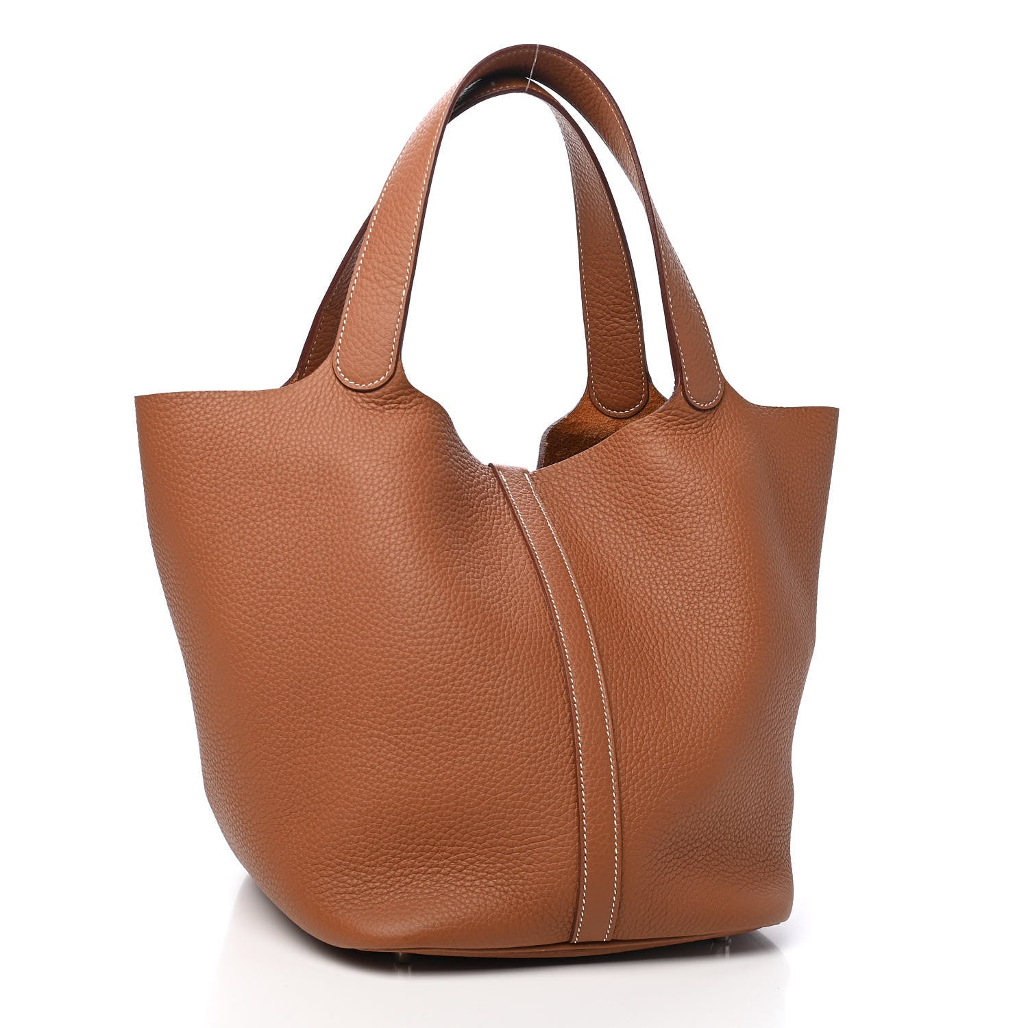 Hermes Taurillon Clemence Picotin Lock 26 GM Gold 3 of 9