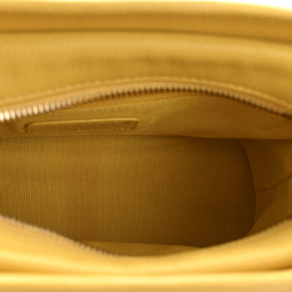 Chanel Patent Goatskin Quilted Small Gabrielle Hobo Yellow 5 of 12
