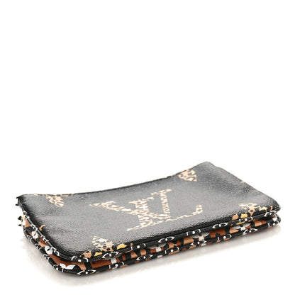 Louis Vuitton Monogram Giant Jungle Pochette Double Zip Black 4 of 9