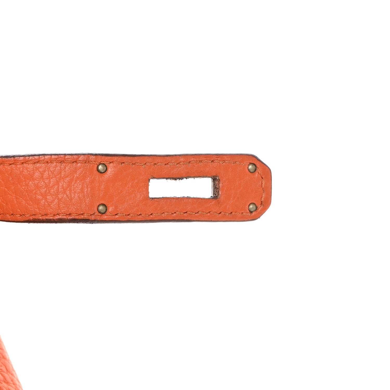 Hermes Taurillon Clemence Jypsiere 28 Orange 6 of 18