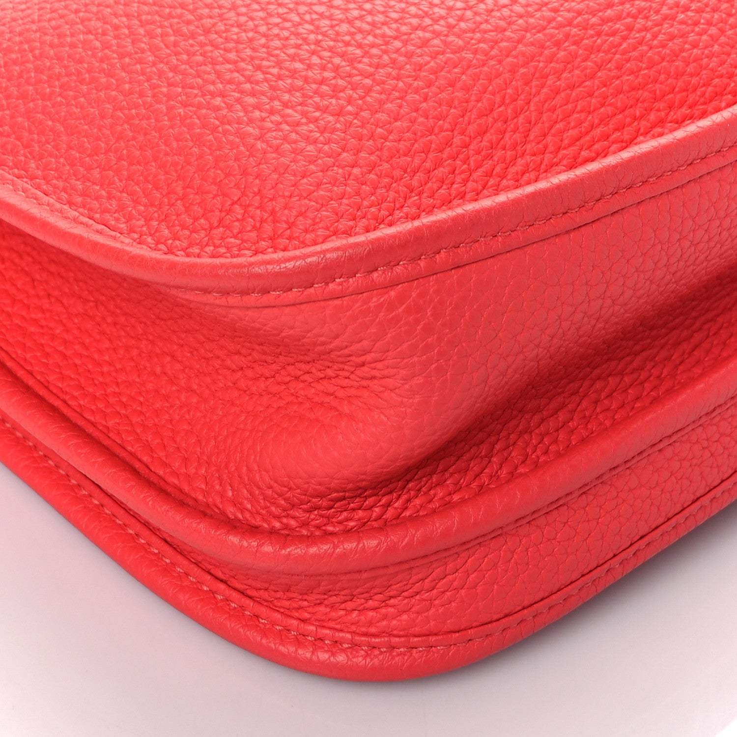 Hermes Taurillon Clemence Evelyne III PM Rouge Pivoine 9 of 10