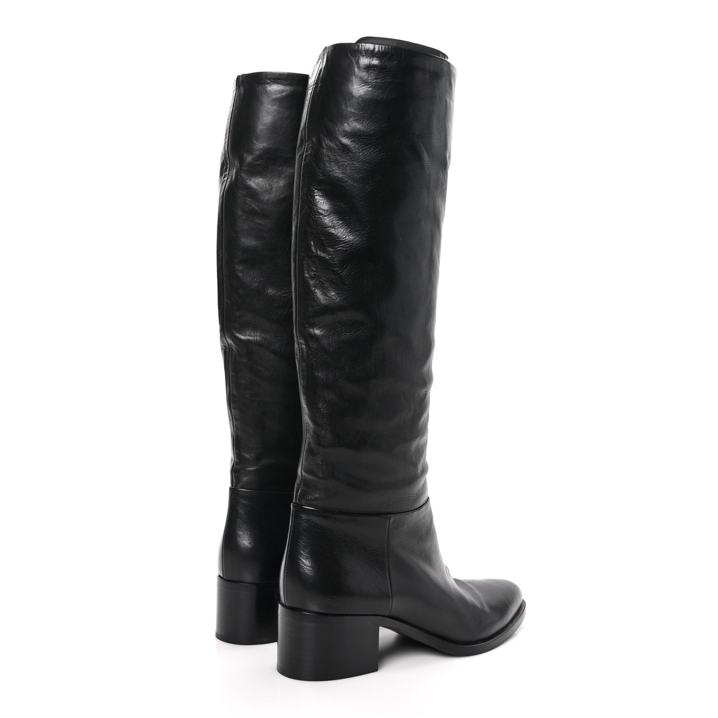 Spazzolato Knee High Boots 37.5 Black